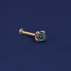 Alexandrite Flatback Piercing