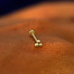 Ball Trio Flatback Piercing