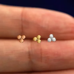 Ball Trio Flatback Piercing