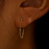 Beaded Essential Chain Loop Earring