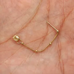 Beaded Essential Chain Loop Earring