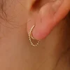 Beaded Huggie Earring / Piercing
