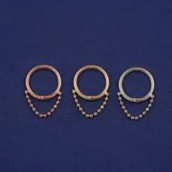 Beaded Huggie Earring / Piercing