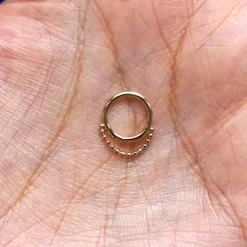 Beaded Huggie Earring / Piercing