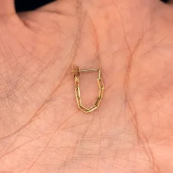Butch Chain Loop Earring