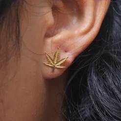 Cannabis Earring