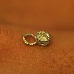 Champagne Diamond Charm