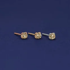 Champagne Diamond Earring