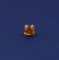 Citrine Flatback Piercing