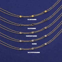 3 Diamond Cable Bracelet