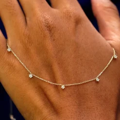 5 Diamond Cable Necklace