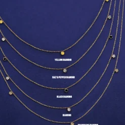 3 Diamond Cable Necklace