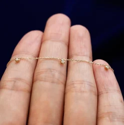 5 Diamond Cable Necklace