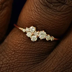Diamond Cluster Ring