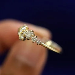 Diamond Cluster Ring
