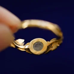 Diamond Leaves Ring