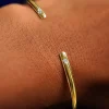 Diamond Open Bangle