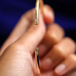 Diamond Open Bangle