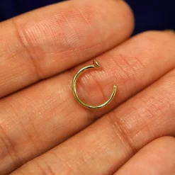 Diamond Open Hoop
