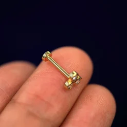 Diamond Trio Flatback Piercing