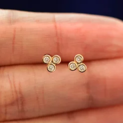 Diamond Trio Flatback Piercing