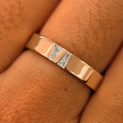 Double Baguette Diamond Band