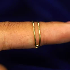 Double Line Toe Ring