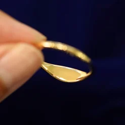 Elongated Puffy Signet Ring