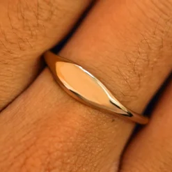 Elongated Puffy Signet Ring