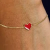 Enamel Heart Bracelet