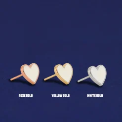 Enamel Heart Earring
