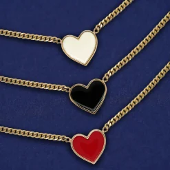 Enamel Heart Necklace