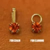 Fire Opal Charm