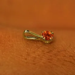 Fire Opal Charm