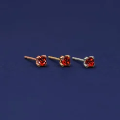 Garnet Earring