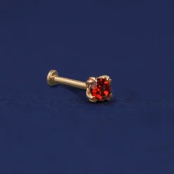 Garnet Flatback Piercing