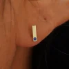 Gemstone Bar Earring