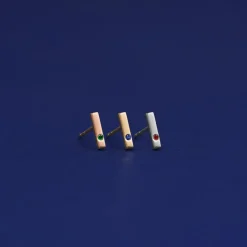 Gemstone Bar Earring