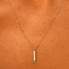 Gemstone Bar Necklace