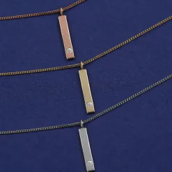 Gemstone Bar Necklace