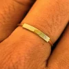 Gemstone Bar Ring