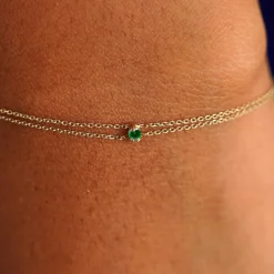 Gemstone Cable Bracelet