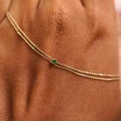Gemstone Cable Bracelet