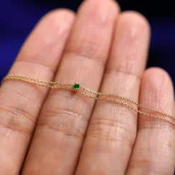Gemstone Cable Bracelet