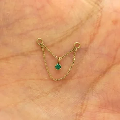 Gemstone Cable Chain Connector