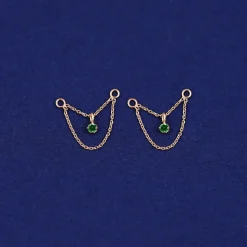 Gemstone Cable Chain Connector