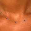 5 Gemstone Cable Necklace