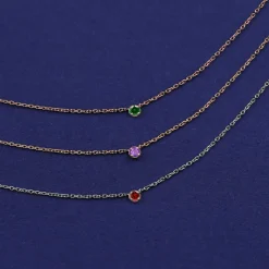 Gemstone Cable Necklace