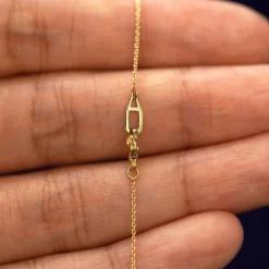 5 Gemstone Cable Necklace