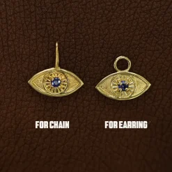 Gemstone Evil Eye Charm